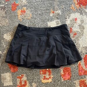 lululemon athletica Black Mini Tennis Skirt